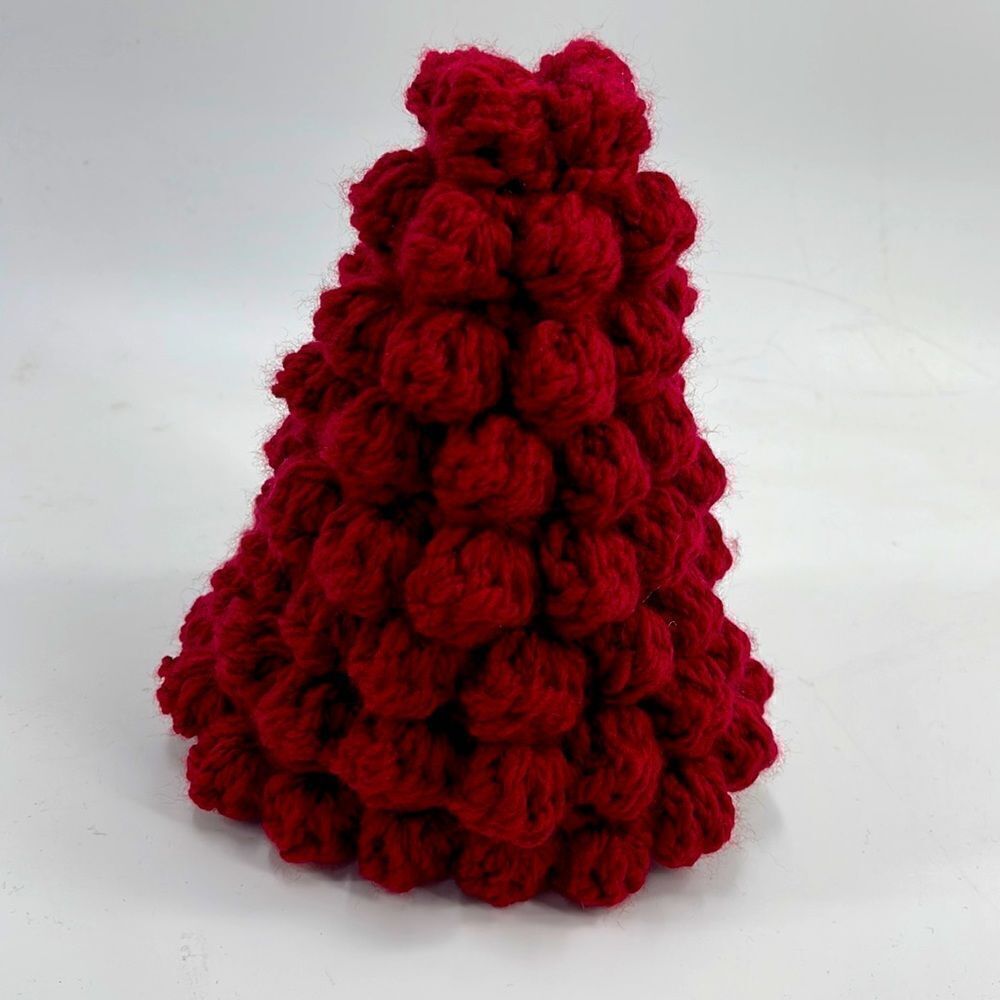 Crochet Christmas Tree winter medium size 7”